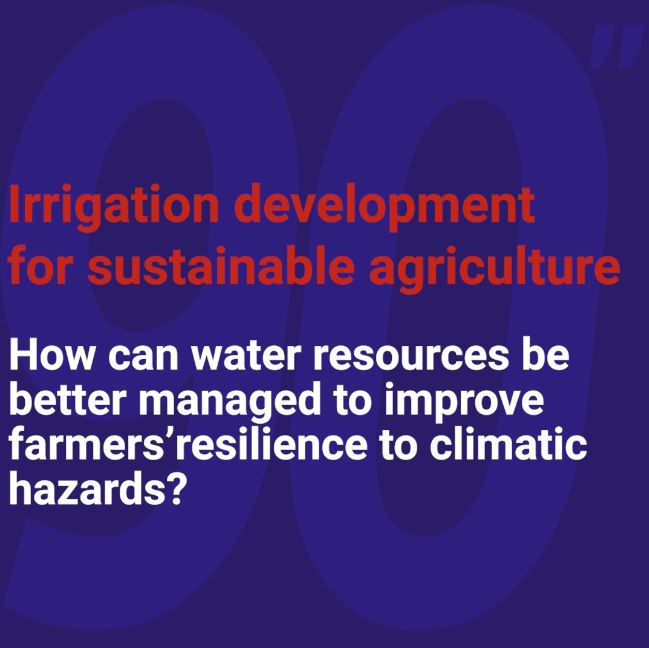 How can water resources be better managed to improve farmers' resilience to climatic hazards?