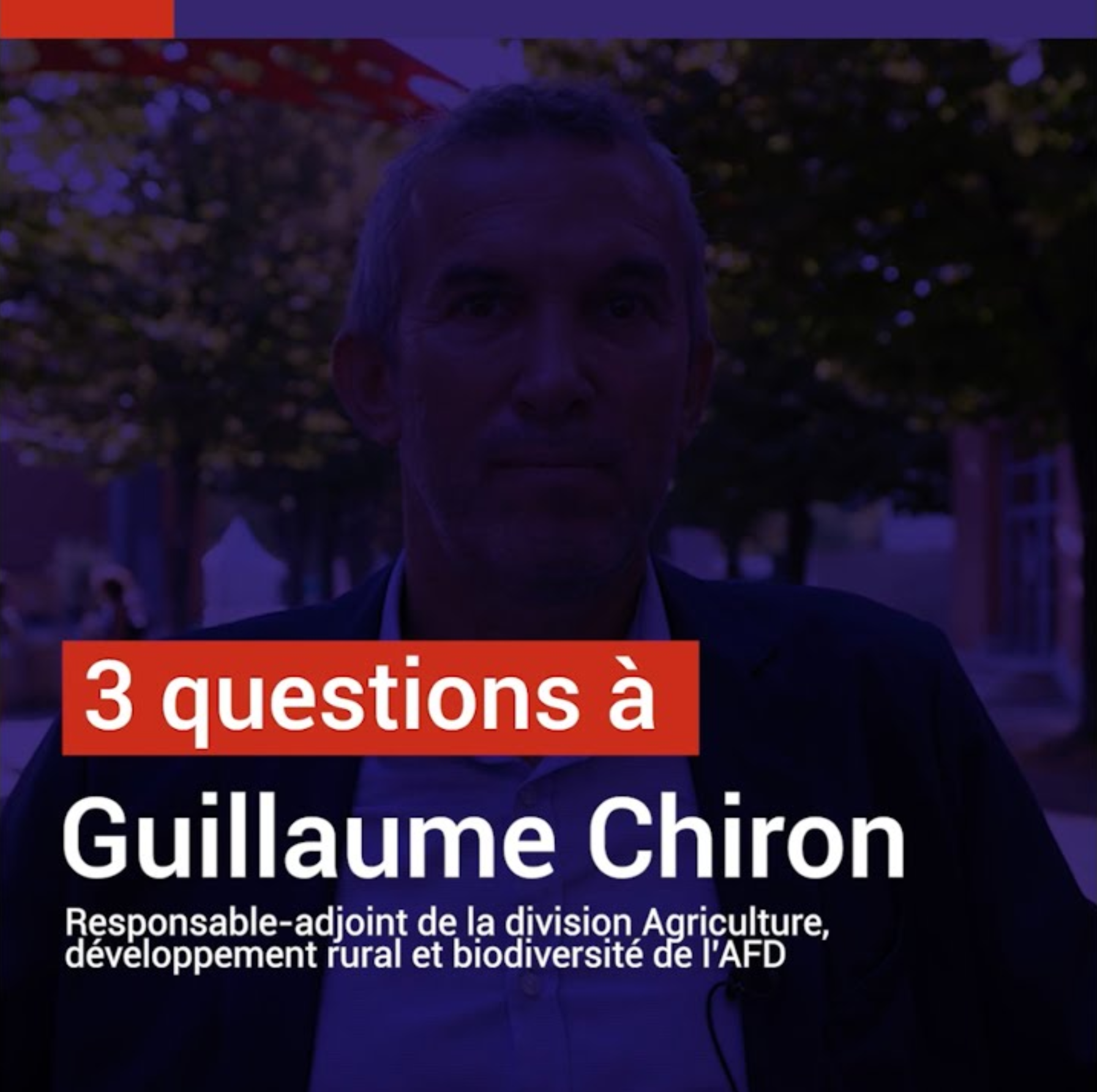 Guillaume Chiron : « des aires protégées au bénéfice des populations qui y vivent »